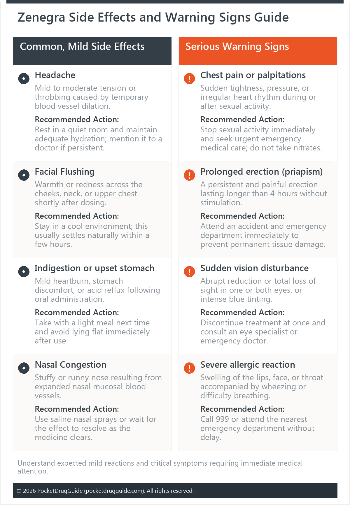Zenegra Side Effects and Warning Signs Guide
